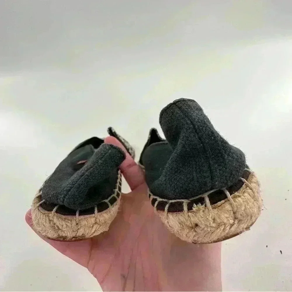Sperry Katama Cape Espadrilles womens flats size 6 navy blue canvas slip on